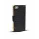 Etui de protection effet croco iPhone 4/4s - Noir