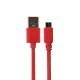 Xqisit Cable USB rouge micro USB/USB 