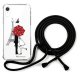 Coque cordon iPhone Xr noir Dessin Amour à Paris La Coque Francaise