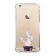 Coque iPhone 6/6S anti-choc souple angles renforcés transparente Cactus Geometrique Marbre Evetane.