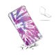 Coque iPhone 6/6S anti-choc souple angles renforcés transparente Tie and Dye Violet Evetane.