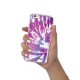 Coque iPhone 6/6S anti-choc souple angles renforcés transparente Tie and Dye Violet Evetane.