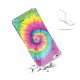 Coque iPhone 6/6S anti-choc souple angles renforcés transparente Tie and Dye Rainbow Evetane.