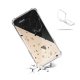 Coque iPhone 6/6S anti-choc souple angles renforcés transparente Terrazzo marbre Noir Evetane.