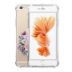Coque iPhone 6/6S anti-choc souple angles renforcés transparente Crâne floral Evetane.