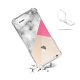 Coque iPhone 6/6S anti-choc souple angles renforcés transparente Marbre rose et gris Evetane.