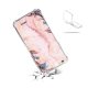 Coque iPhone 6/6S anti-choc souple angles renforcés transparente Marbre Fleurs Evetane.