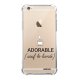 Coque iPhone 6/6S anti-choc souple angles renforcés transparente Adorable Sauf le Lundi Evetane.