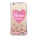 Coque iPhone 6 Plus / 6S Plus anti-choc souple angles renforcés transparente Maman d'amour coeurs Evetane.