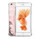 Coque iPhone 6 Plus / 6S Plus anti-choc souple angles renforcés transparente Marbre Fleurs Evetane.