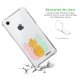 Coque iPhone 7/8/ iPhone SE 2020 anti-choc souple angles renforcés transparente Ananas trio Evetane.