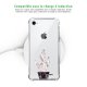 Coque iPhone 7/8/ iPhone SE 2020 anti-choc souple angles renforcés transparente Cactus Geometrique Marbre Evetane.