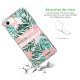 Coque iPhone 7/8/ iPhone SE 2020 anti-choc souple angles renforcés transparente Tropical Summer Pastel Evetane.