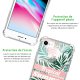 Coque iPhone 7/8/ iPhone SE 2020 anti-choc souple angles renforcés transparente Tropical Summer Pastel Evetane.