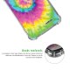 Coque iPhone 7/8/ iPhone SE 2020 anti-choc souple angles renforcés transparente Tie and Dye Rainbow Evetane.