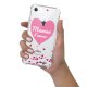 Coque iPhone 7/8/ iPhone SE 2020 anti-choc souple angles renforcés transparente Maman d'amour coeurs Evetane.