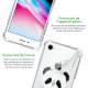 Coque iPhone 7/8/ iPhone SE 2020 anti-choc souple angles renforcés transparente Panda Bambou Evetane.