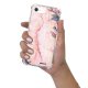 Coque iPhone 7/8/ iPhone SE 2020 anti-choc souple angles renforcés transparente Marbre Fleurs Evetane.
