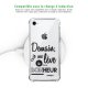 Coque iPhone 7/8/ iPhone SE 2020 anti-choc souple angles renforcés transparente Demain Je Me Lève De Bonheur Evetane.
