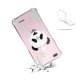 Coque iPhone 7 Plus / 8 Plus anti-choc souple angles renforcés transparente Panda Bambou Evetane.