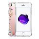 Coque iPhone 5/5S/SE anti-choc souple angles renforcés transparente Flowers Evetane.