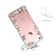 Coque iPhone 5/5S/SE anti-choc souple angles renforcés transparente Flowers Evetane.