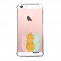 Coque iPhone 5/5S/SE anti-choc souple angles renforcés transparente Ananas trio Evetane.