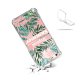 Coque iPhone 5/5S/SE anti-choc souple angles renforcés transparente Tropical Summer Pastel Evetane.