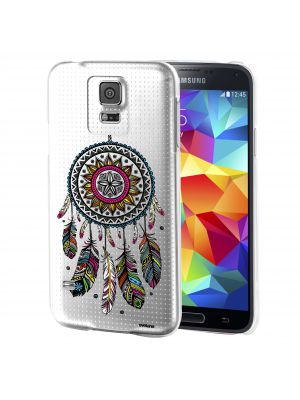 Coque Galaxy S5 Transparent et jaune