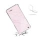 Coque iPhone 5/5S/SE anti-choc souple angles renforcés transparente Marbre rose Evetane.