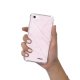 Coque iPhone 5/5S/SE anti-choc souple angles renforcés transparente Marbre rose Evetane.