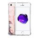 Coque iPhone 5/5S/SE anti-choc souple angles renforcés transparente Marbre Fleurs Evetane.
