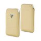Etui vertical Crémieux Beige polyuréthane taille M pour iPhone 3g3gs iPhone 4 Samsung Galaxy Ace.