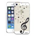 Coque iPhone 5/5S/SE rigide transparente Note de Musique Dessin Evetane