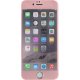 Protège-écran en verre trempé contour rose pour Apple iPhone 6 et 6S