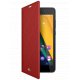Wiko Etui Backcover Folio Jetlines Rouge Wiko Pulp Fab 4g**