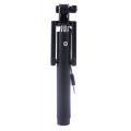 Mini Perche téléscopique Selfie noire avec prise Jack 3,5mm