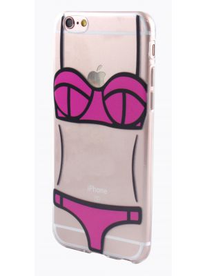 Coque silicone maillot rose pour Apple iPhone 6 et 6S