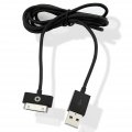 Muvit Black Straight Usb Cable -  Apple 30 Pin - 2,1a - Charge & Synchronisation - 3m