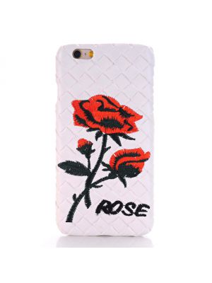 Coque Rose effet tressage blanc pour Apple iPhone 6 / 6S