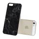 Coque rigide effet marbre noir pour Apple iPhone 5/5S