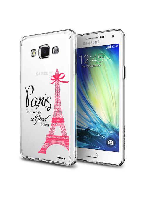 Coque Samsung Galaxy Grand Prime rigide transparente Paris is always a good idea Dessin Evetane - Coquediscount