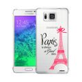 Coque Samsung Galaxy Alpha rigide transparente Paris is always a good idea Dessin Evetane