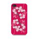 Muvit Coque Blanche Fleurs Rouge Pour Apple Iphone 4/4s**