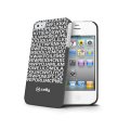 Celly Black Wear Case Fluo I Love You For Apple Iphone 4/4s