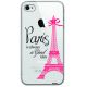 Coque rigide transparente Eiffel pour iPhone 4/4S