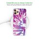 Coque iPhone 11 Pro Max 360 intégrale transparente Tie and Dye Violet Tendance Evetane.