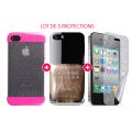 Pack 3 Protections Fashions pour iPhone 4/4S : Coque Mini Gel + Coque Catalina Estrada + Coque Kimmidoll Junior