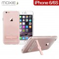 Coque Moxie en gel transparente avec stand Gold Pink pour iPhone 6/6S