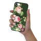 Coque iPhone 7/8/ iPhone SE 2020 Silicone Liquide Douce vert kaki Motifs Roses Ecriture Tendance et Design Evetane